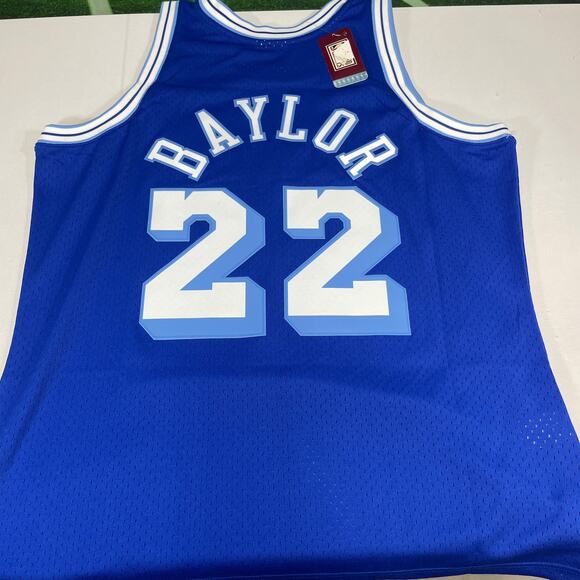 Elgin Baylor Los Angeles Lakers 1960-61 Blue Swingman Jersey - Picture 2 of 5